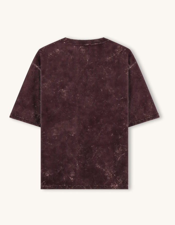 Acid-Wash Oversized Tee – 240 GSM Cotton