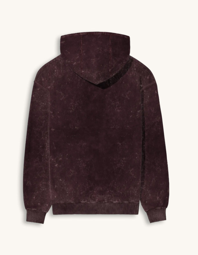 Acid-Wash Oversized Hoodie – 300 GSM Heavyweight Fleece