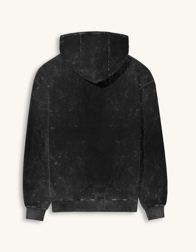 Acid-Wash Oversized Hoodie – 300 GSM Heavyweight Fleece
