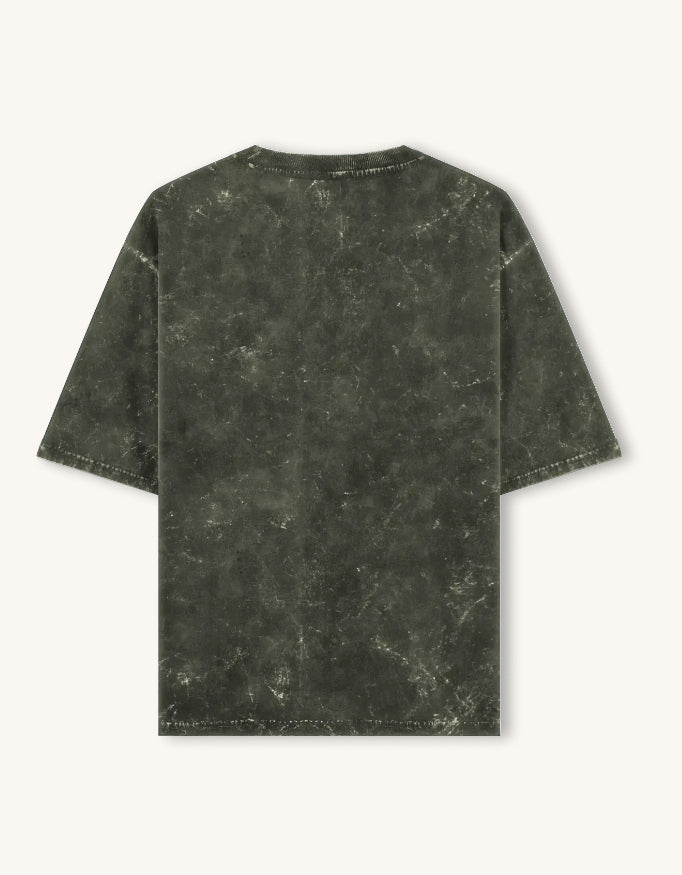 Acid-Wash Oversized Tee – 240 GSM Cotton