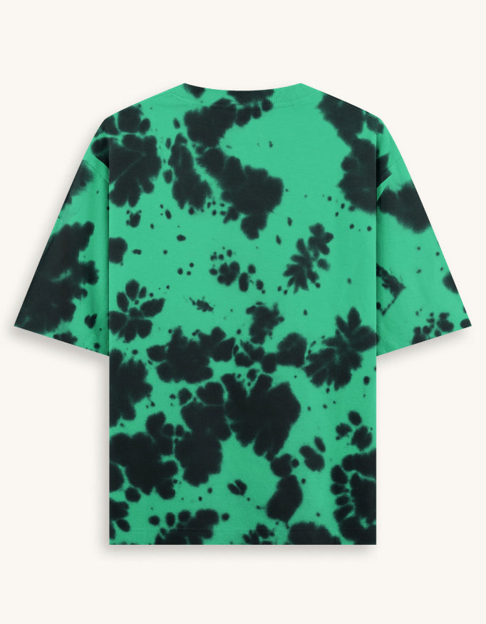 Tie-Dye Oversized Tee – 260 GSM Cotton-Poly Blend
