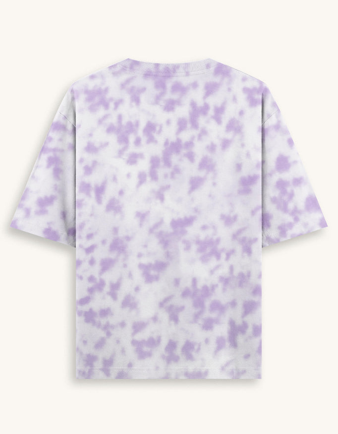 Tie-Dye Oversized Tee – 260 GSM Cotton-Poly Blend