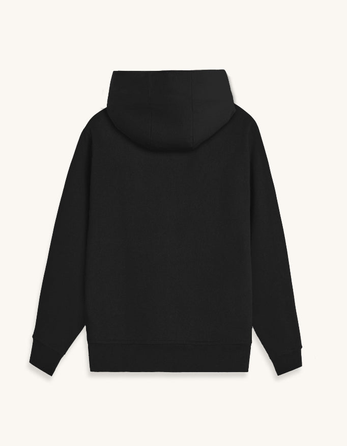 Unisex Zip Hoodie with Ribbed Cuffs — 400 GSM