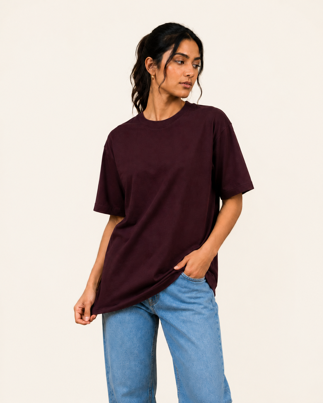 Unisex Oversized Heavyweight Cotton Tee – 240 GSM | Signature Fit