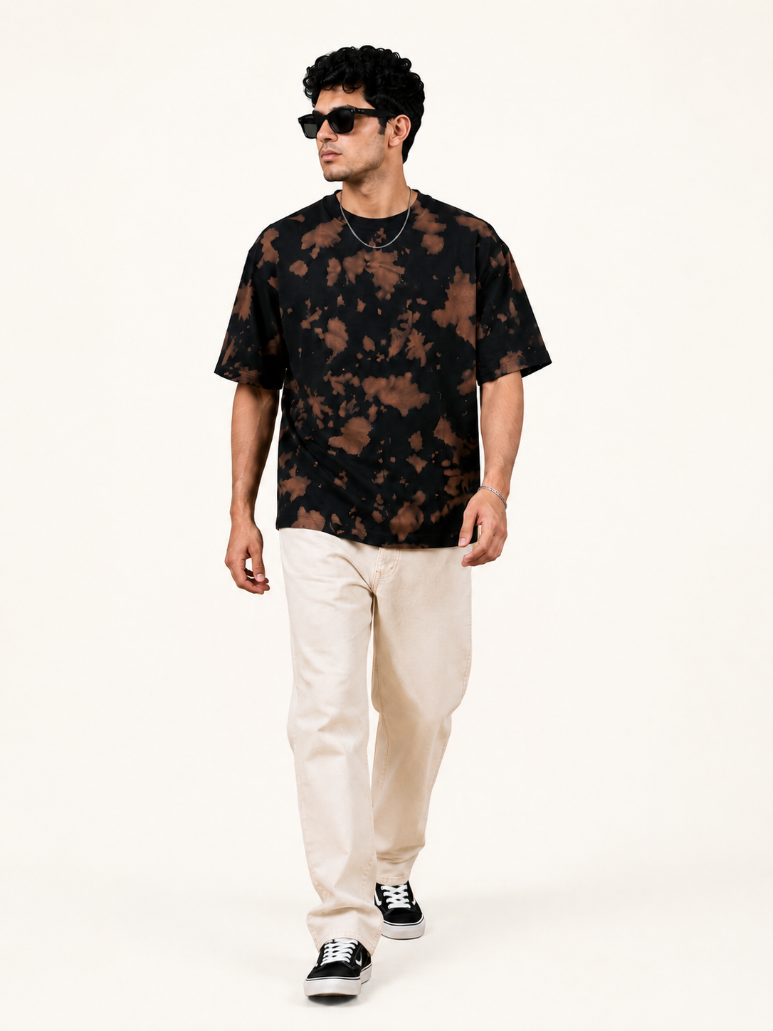 Tie-Dye Oversized Tee – 260 GSM Cotton-Poly Blend