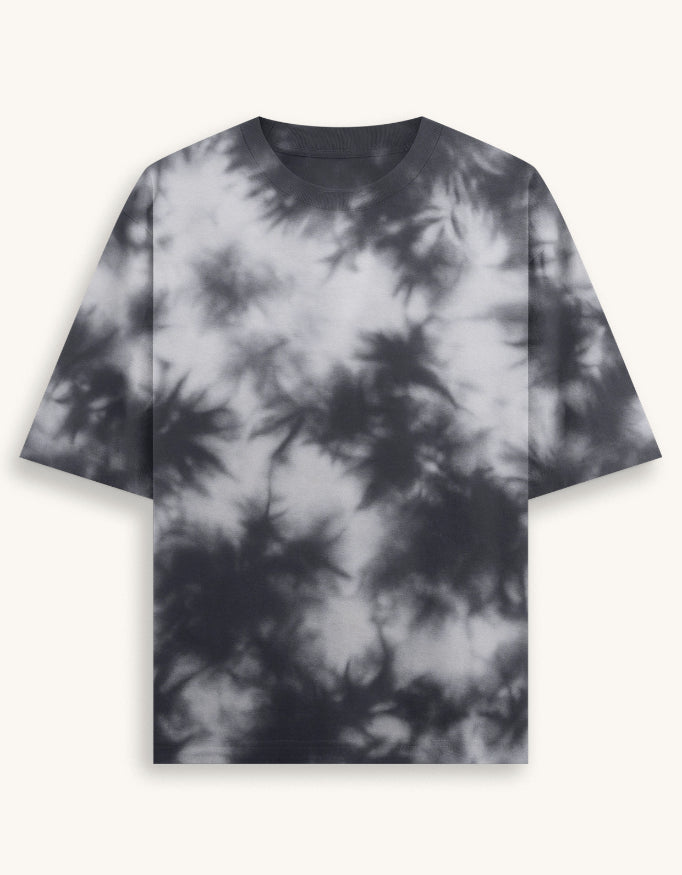 Tie-Dye Oversized Tee – 260 GSM Cotton-Poly Blend
