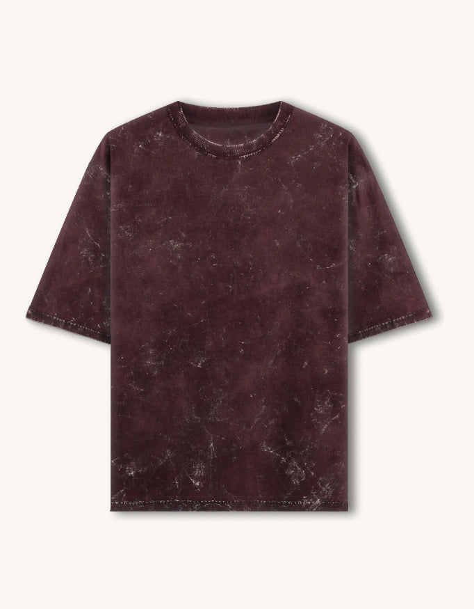 Acid-Wash Oversized Tee – 240 GSM Cotton