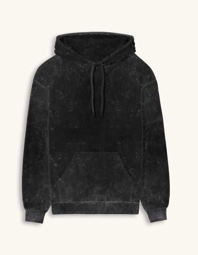 Acid-Wash Oversized Hoodie – 300 GSM Heavyweight Fleece