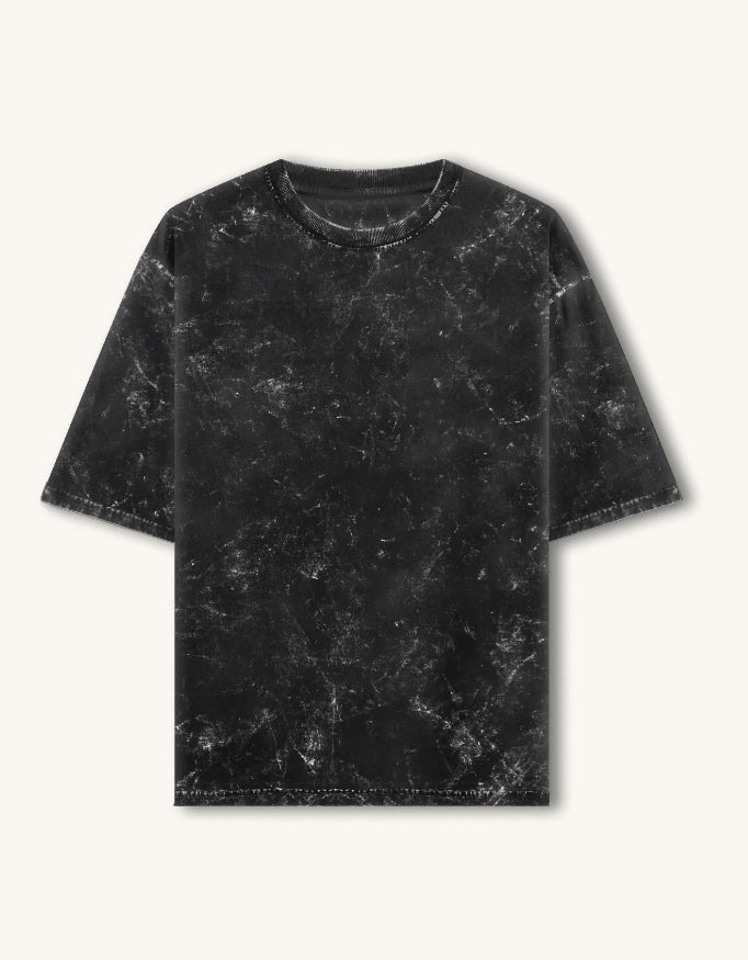 Acid-Wash Oversized Tee – 240 GSM Cotton