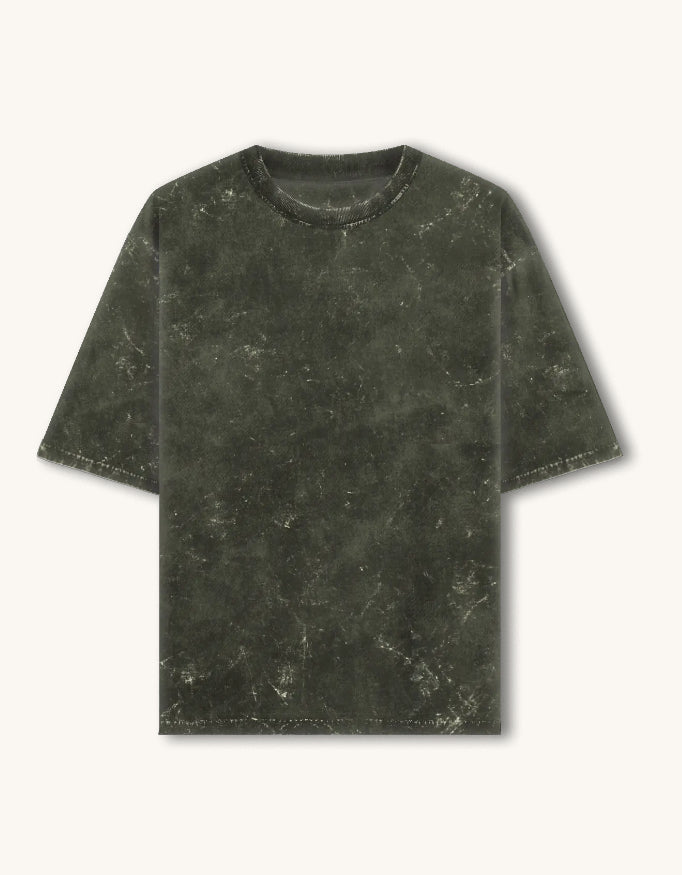 Acid-Wash Oversized Tee – 240 GSM Cotton