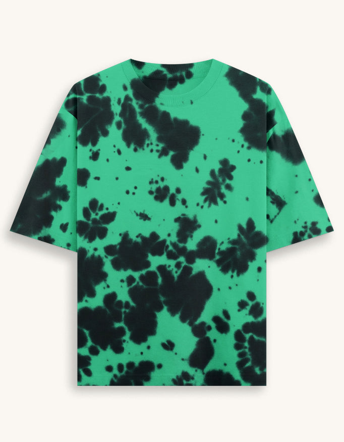 Tie-Dye Oversized Tee – 260 GSM Cotton-Poly Blend