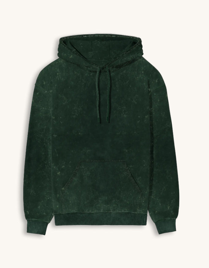 Acid-Wash Oversized Hoodie – 300 GSM Heavyweight Fleece